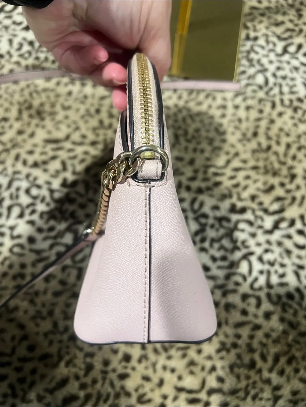 Michael Kors Light Pink Dome Crossbody Bag